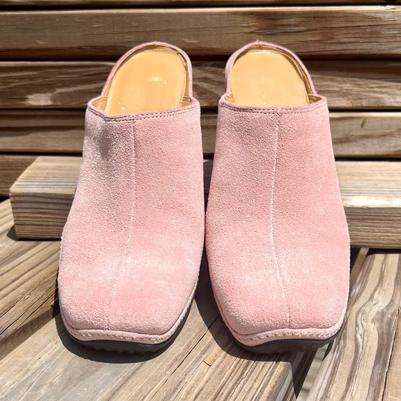 - Rockport Tahoe City Pink Suede Wedge Mule SZ 7! EUC! - Picture 6 of 15